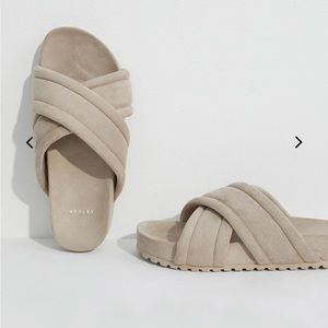 Varley Ronley Quilted Slides - Mink